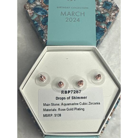 Bomb Party RBP7287 March 2024 "Drops of Shimmer" earrings - Picture 2 of 2